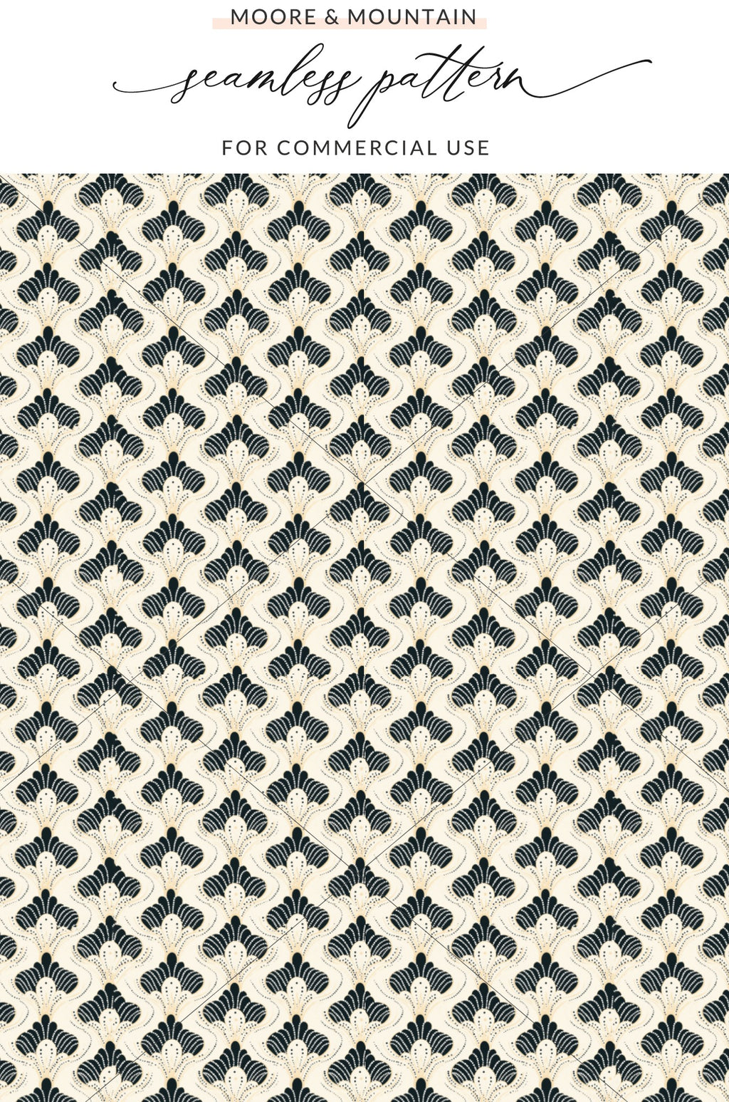 Elegant Seamless Floral Pattern for Commercial Use