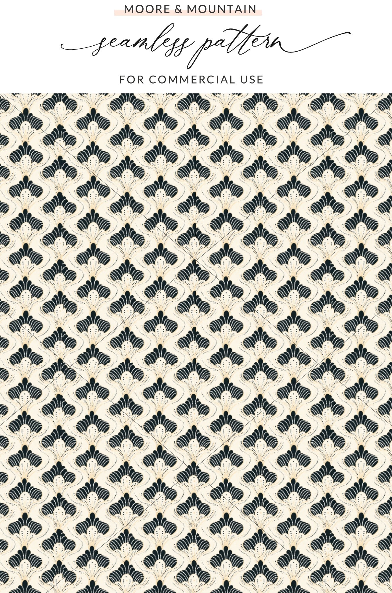 Elegant Seamless Floral Pattern for Commercial Use
