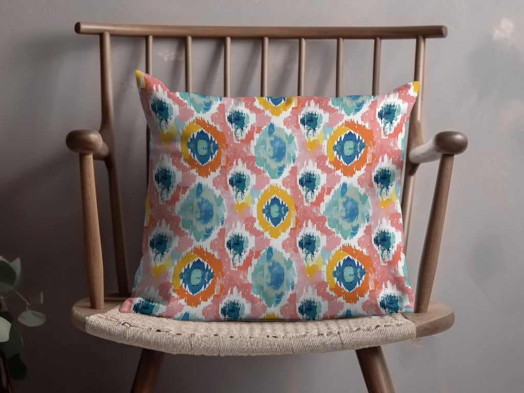 Colorful Abstract Patterned Cushion for Stylish Living