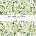 Green Leafy Seamless Pattern by Moore & Mountain