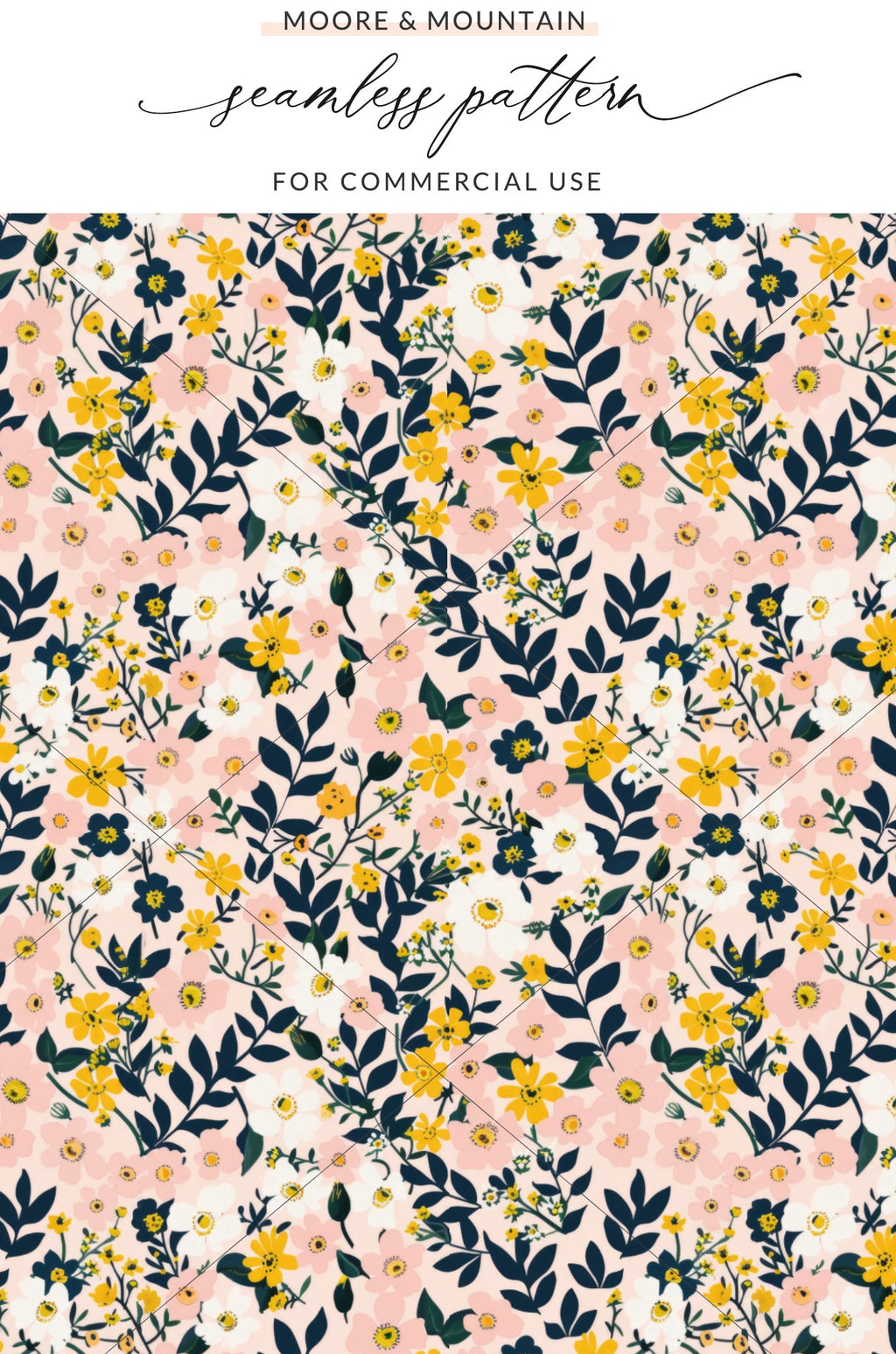 Floral Seamless Pattern for Commercial Use Product
