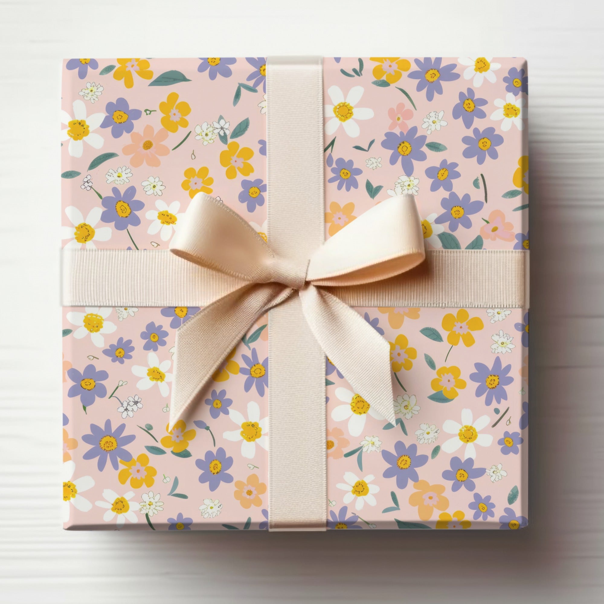 Floral Gift Box with Ribbon Perfect for Any Occasion