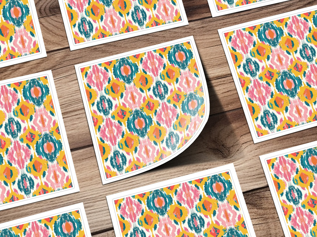Vibrant Abstract Pattern Art Deco Style Print product