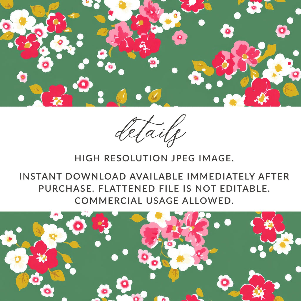 High Resolution Floral JPEG Image Instant Download