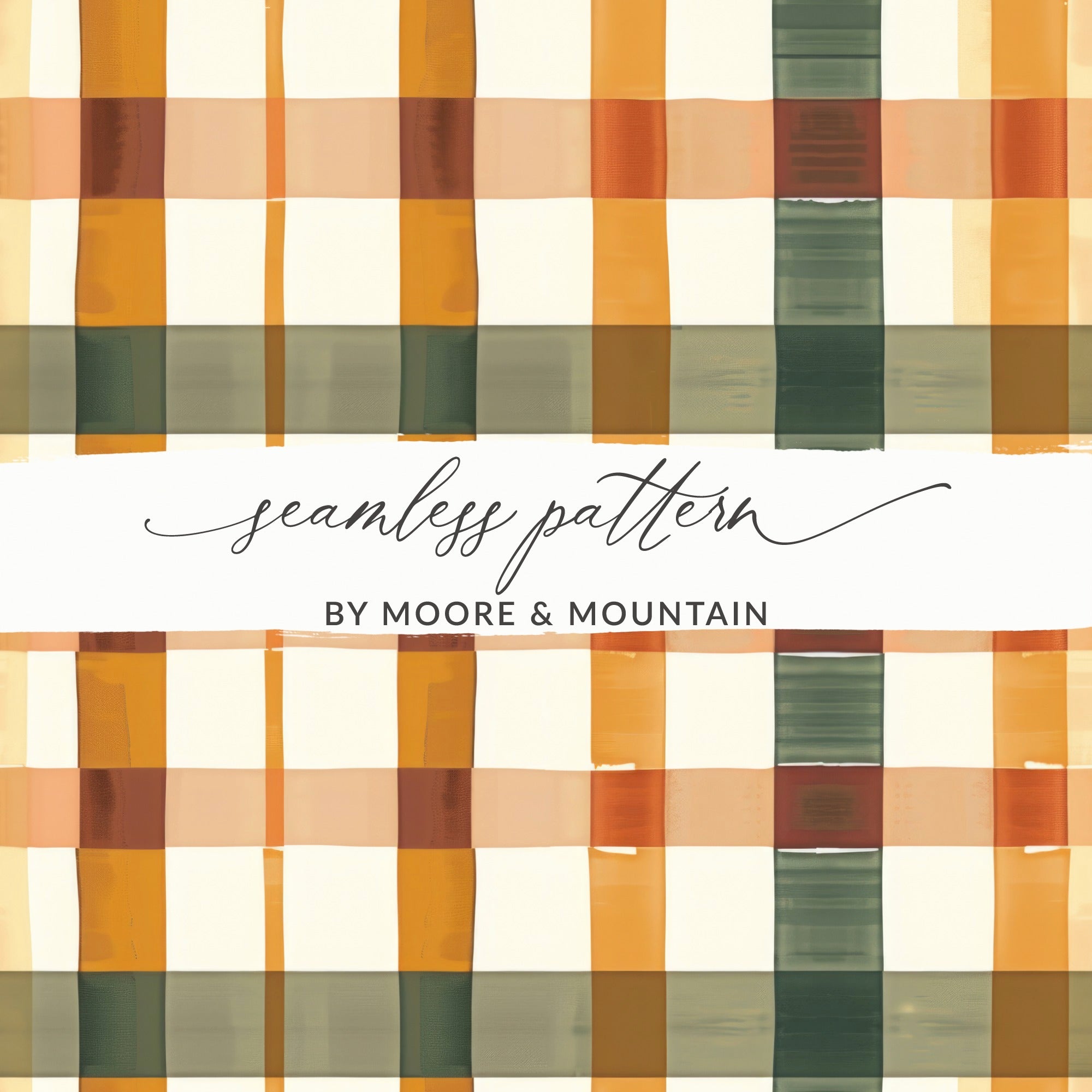 Colorful Plaid Seamless Pattern by Moore & Mountain