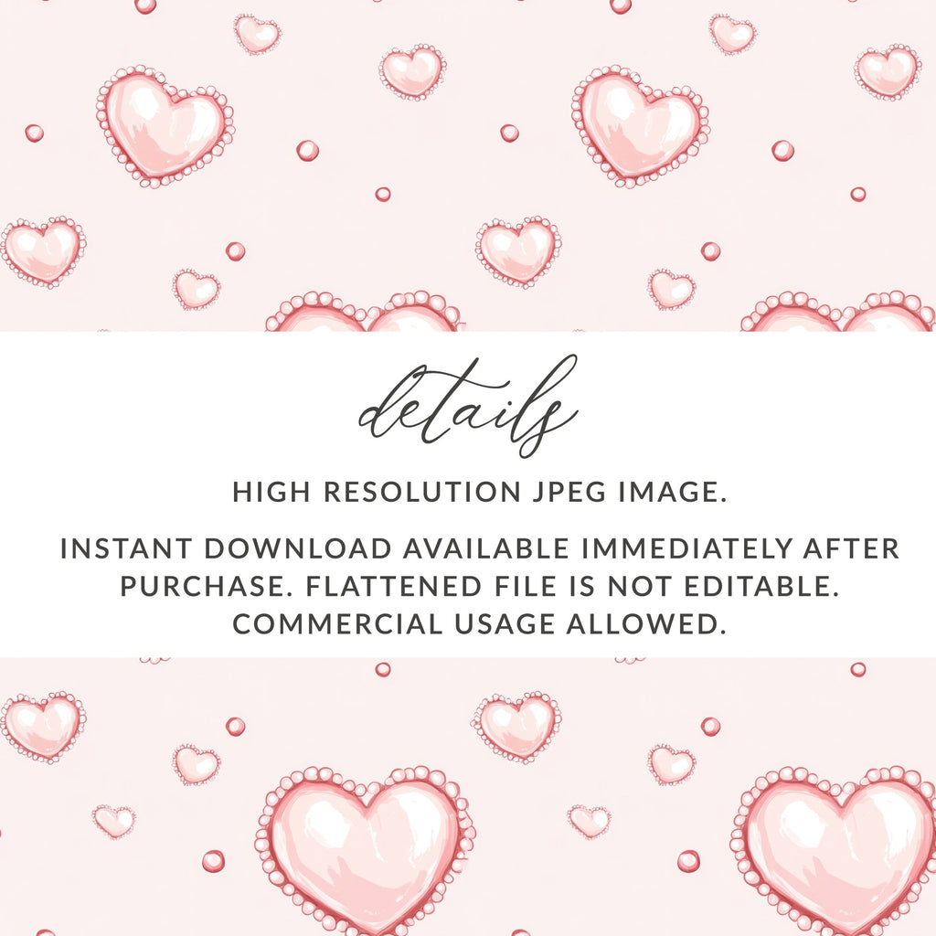 Pink Hearts Pattern High Resolution JPEG Image Download