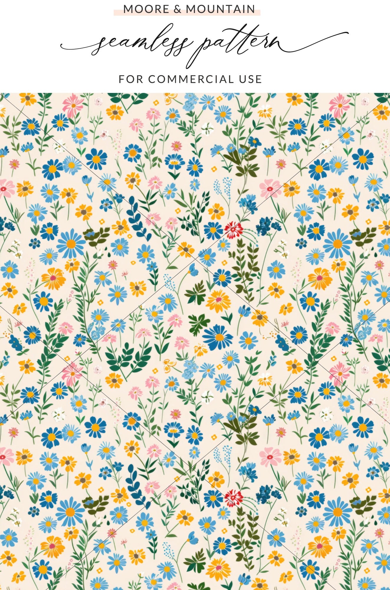 Floral Seamless Pattern for Commercial Use Design