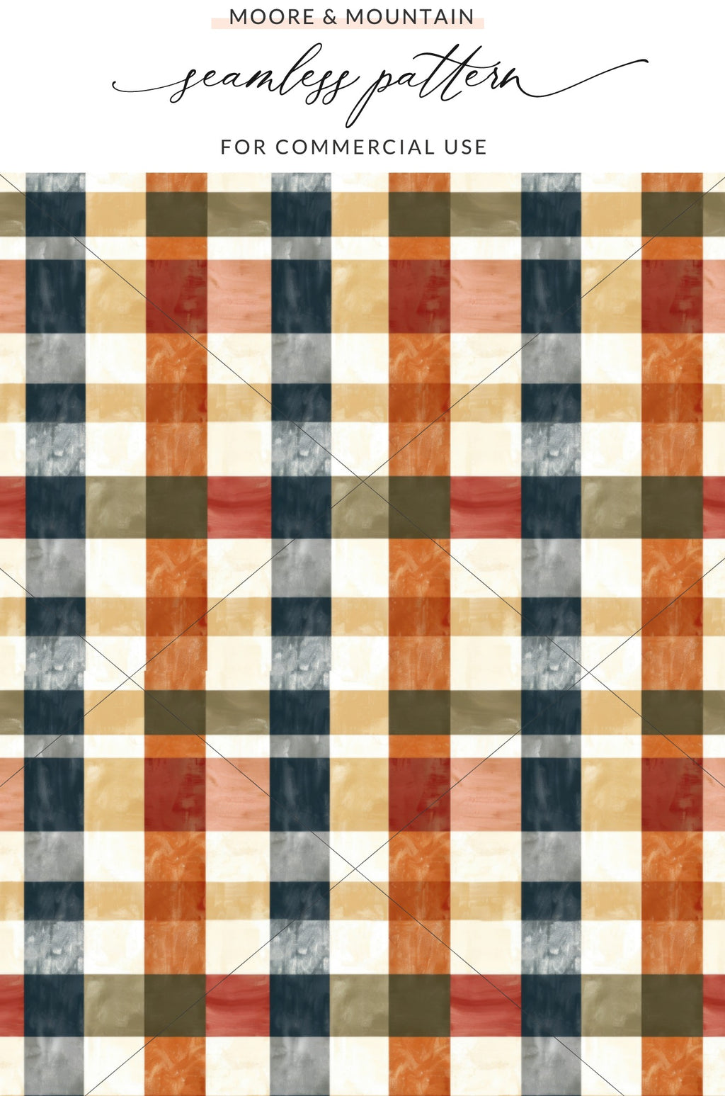 Seamless Plaid Pattern for Commercial Use product