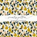 Moore & Mountain Seamless Pattern Pear Design