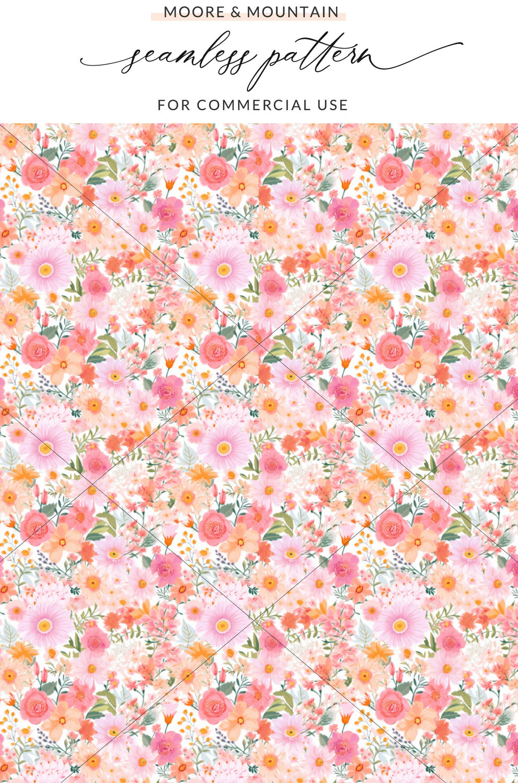 Floral Seamless Pattern for Commercial Use Design