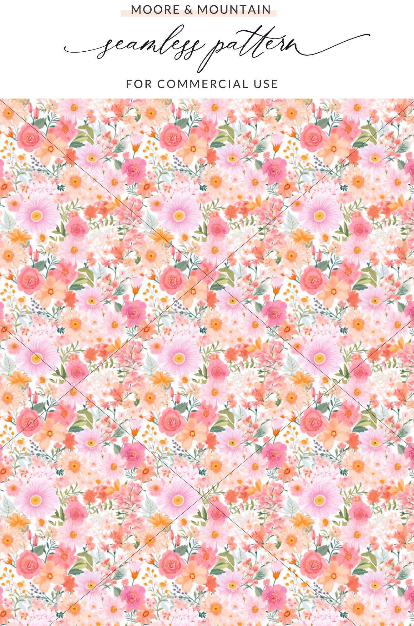 Floral Seamless Pattern for Commercial Use Design