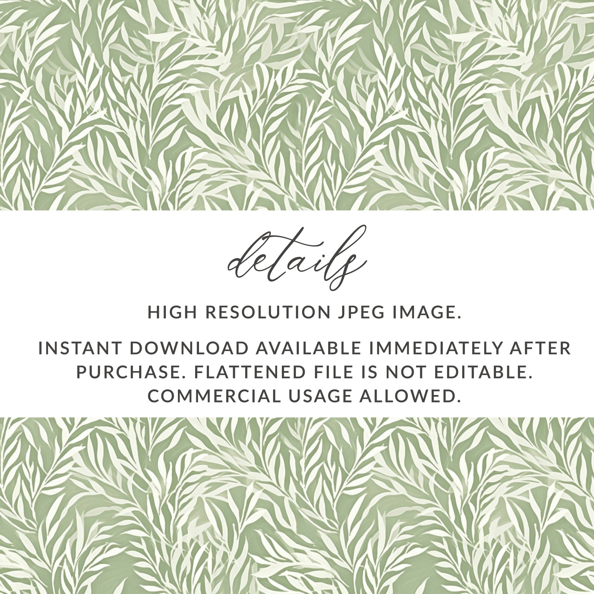 Green Leaf Pattern High Resolution JPEG Download