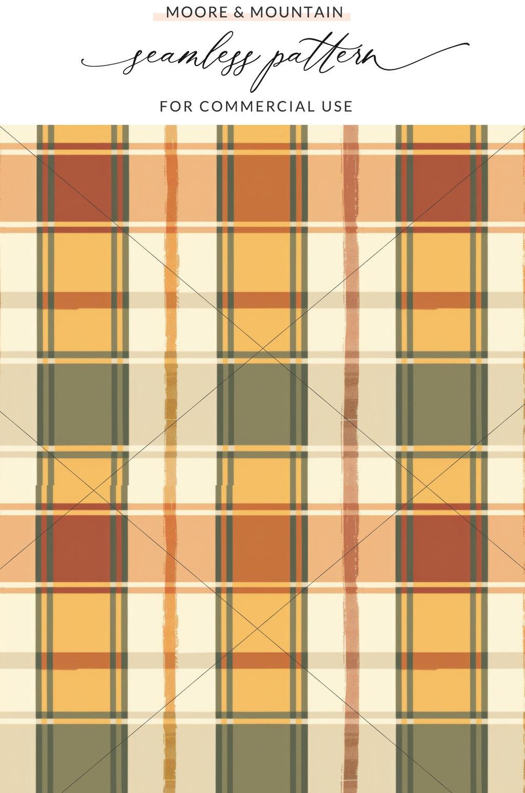 Autumn Plaid Seamless Pattern for Commercial Use Template