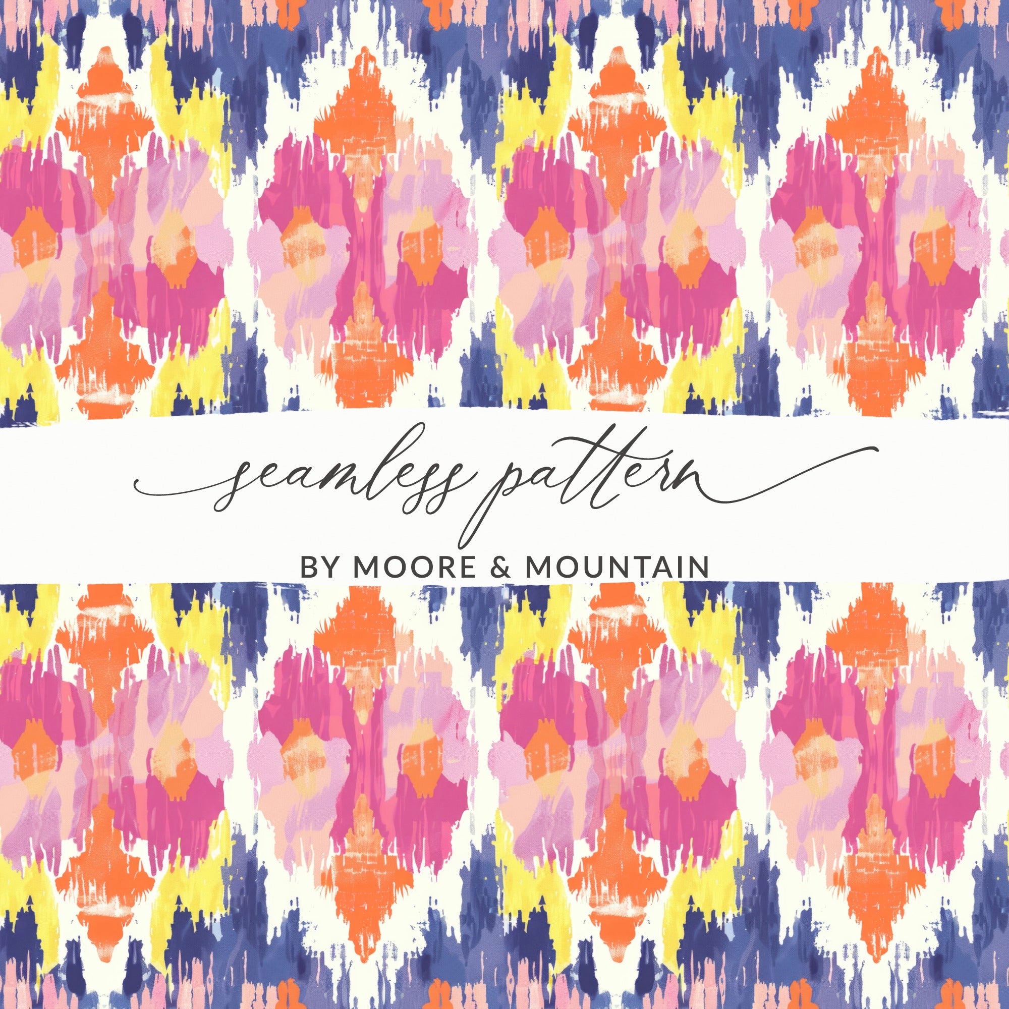 Vibrant Abstract Seamless Pattern by Moore & Mountain Design