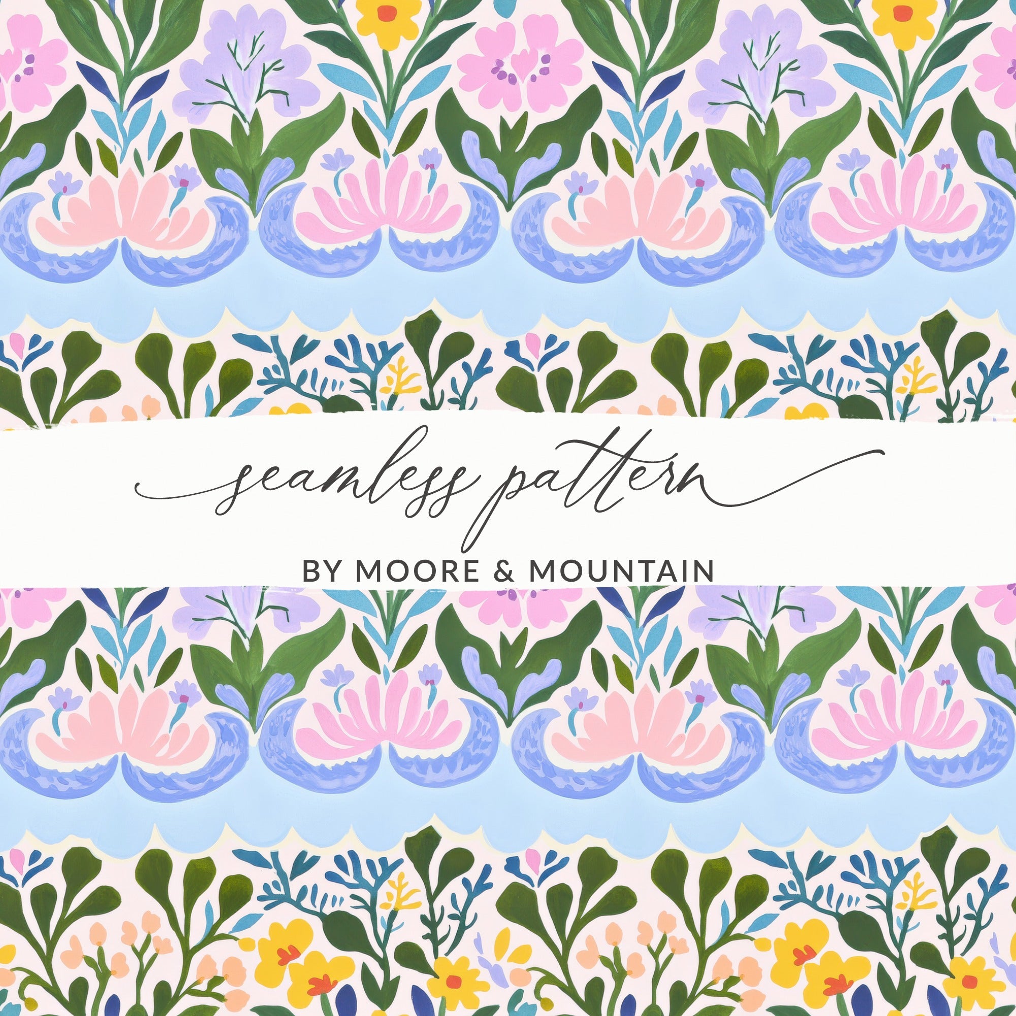 Floral Seamless Pattern by Moore & Mountain