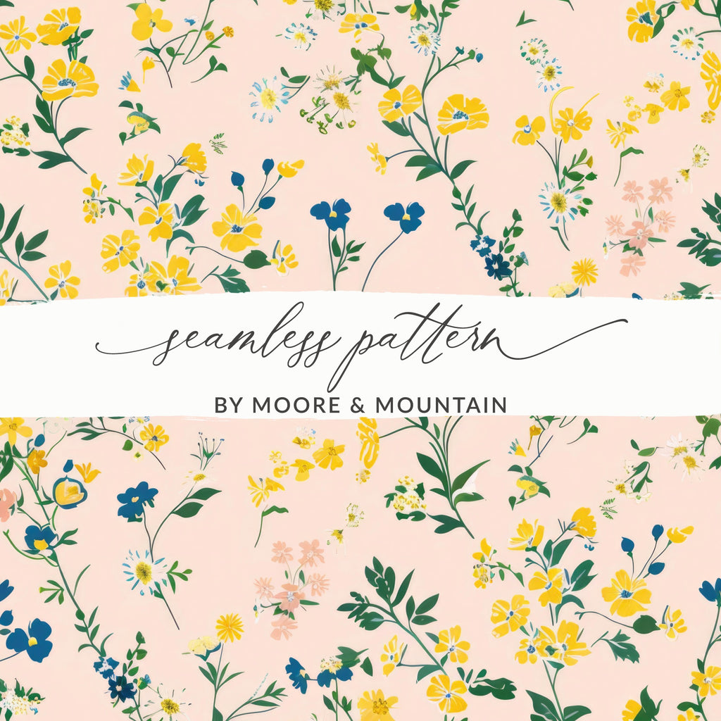 Floral Seamless Pattern by Moore & Mountain Print