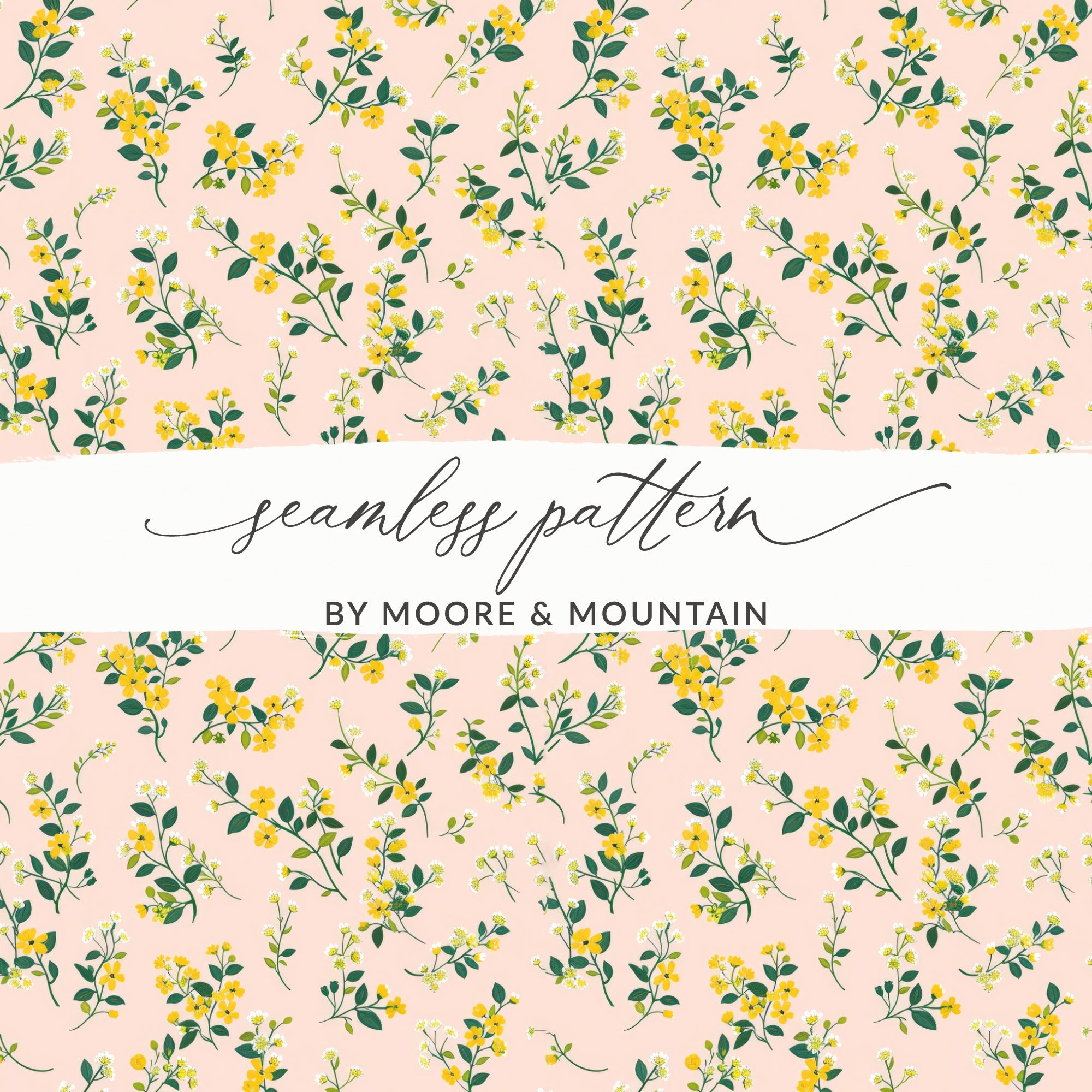 Seamless Floral Pattern by Moore & Mountain Design