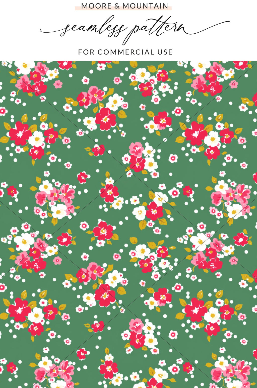 Floral Seamless Pattern for Commercial Use Design