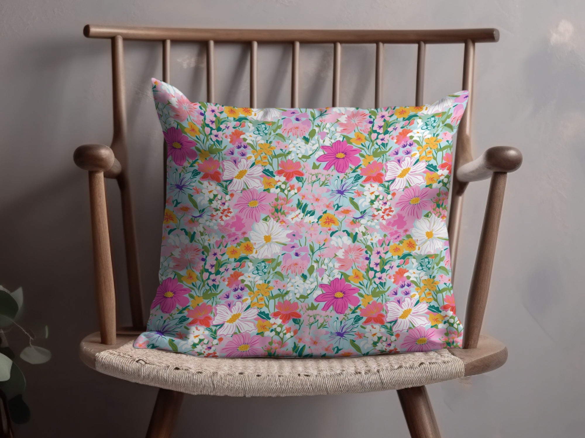 Colorful Floral Pattern Decorative Cushion product