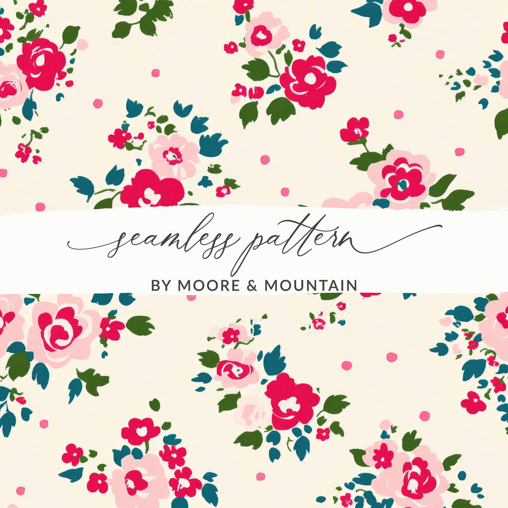 Seamless Floral Pattern by Moore Mountain Design