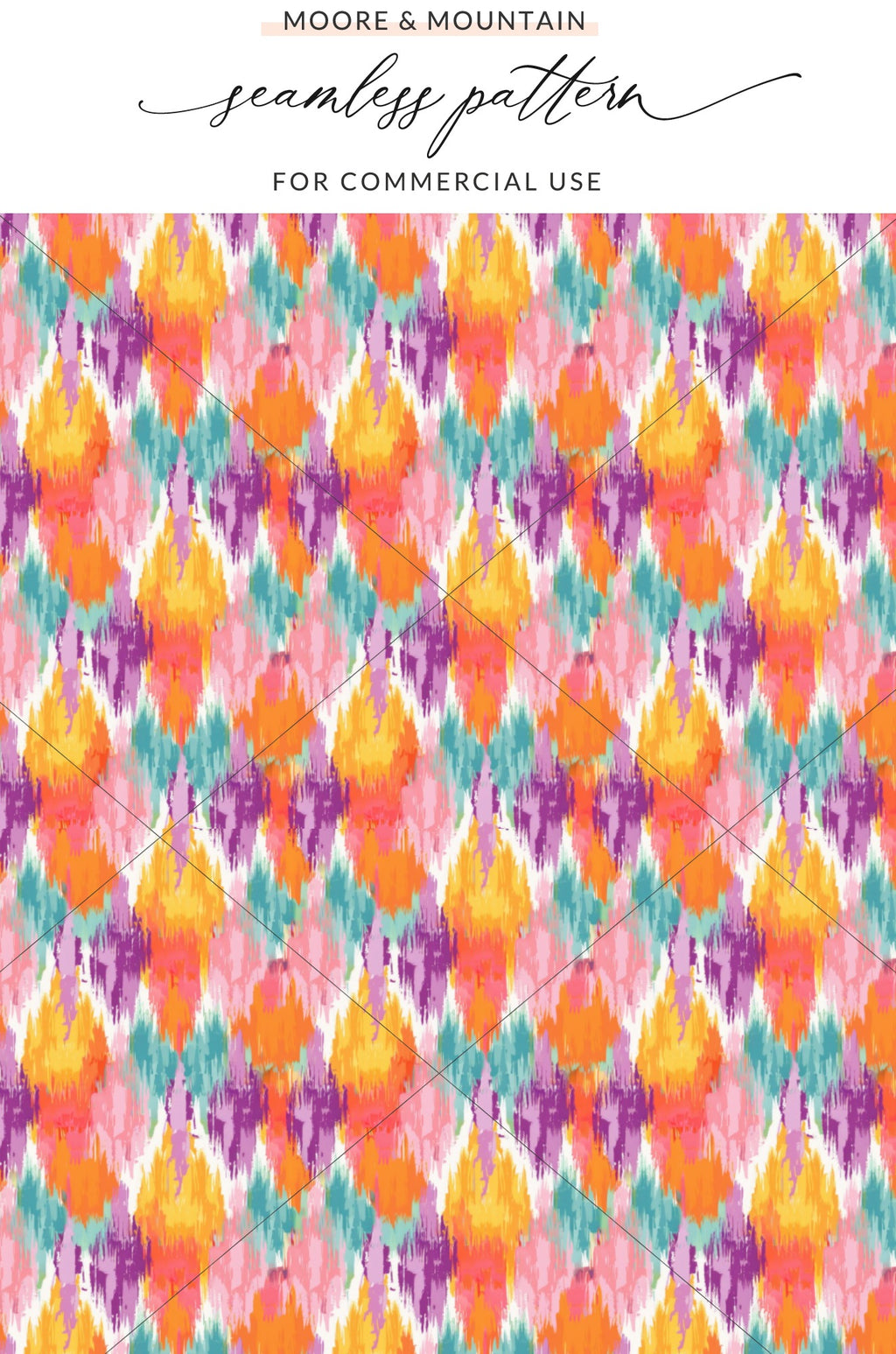 Colorful Abstract Seamless Pattern for Commercial Use