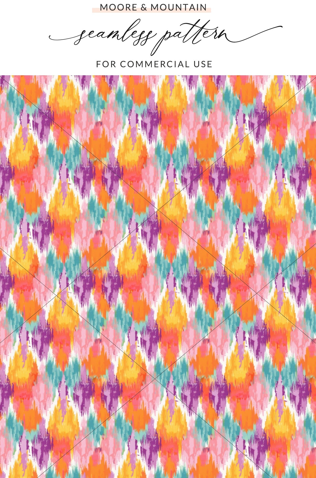 Colorful Abstract Seamless Pattern for Commercial Use