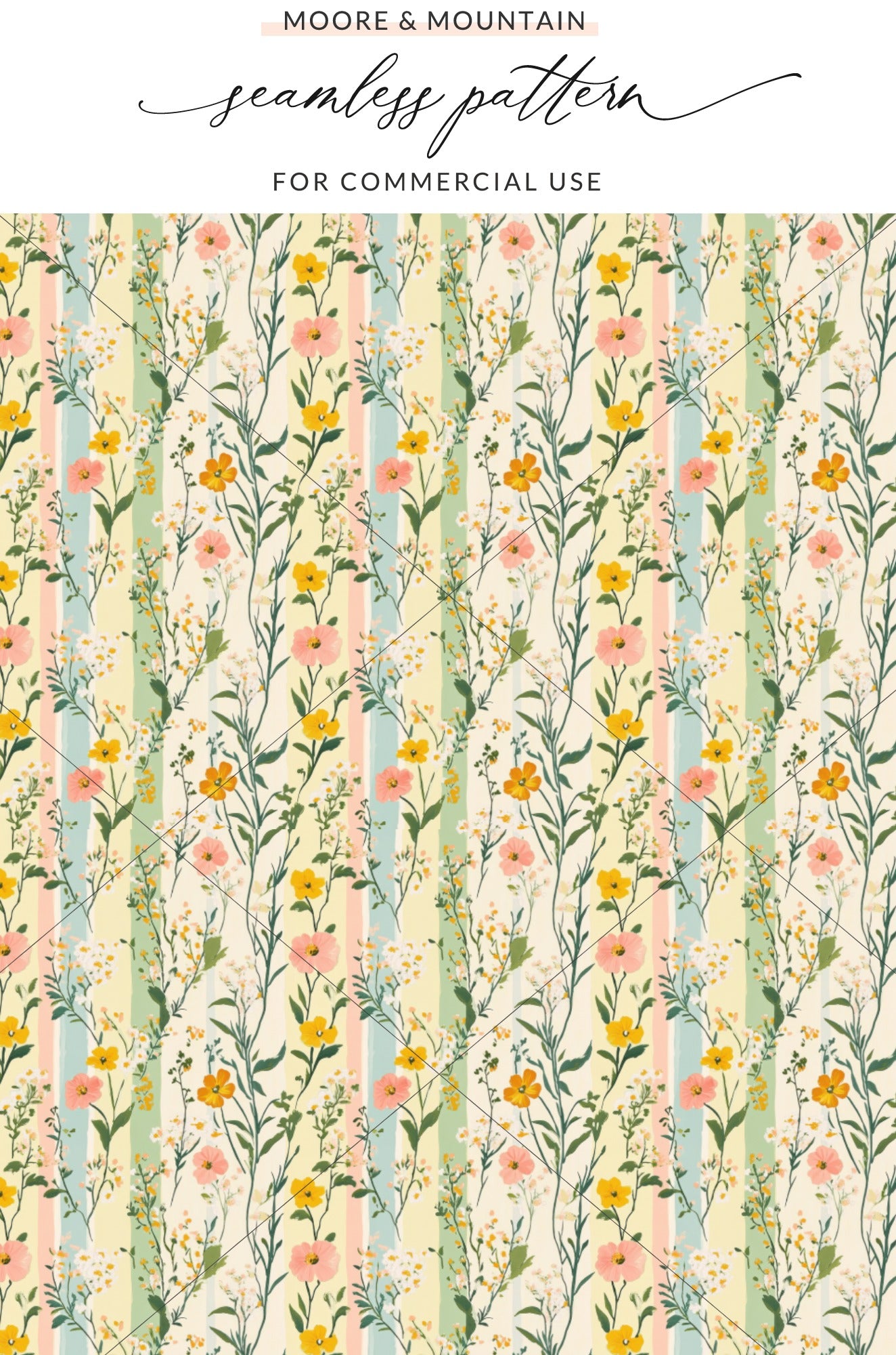 Seamless Floral Pattern For Commercial Use Pattern