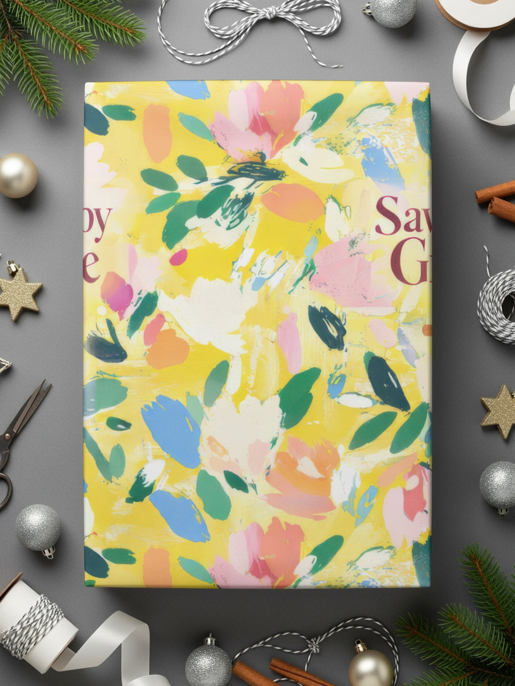 Colorful Floral Pattern Gift Box for Special Occasions