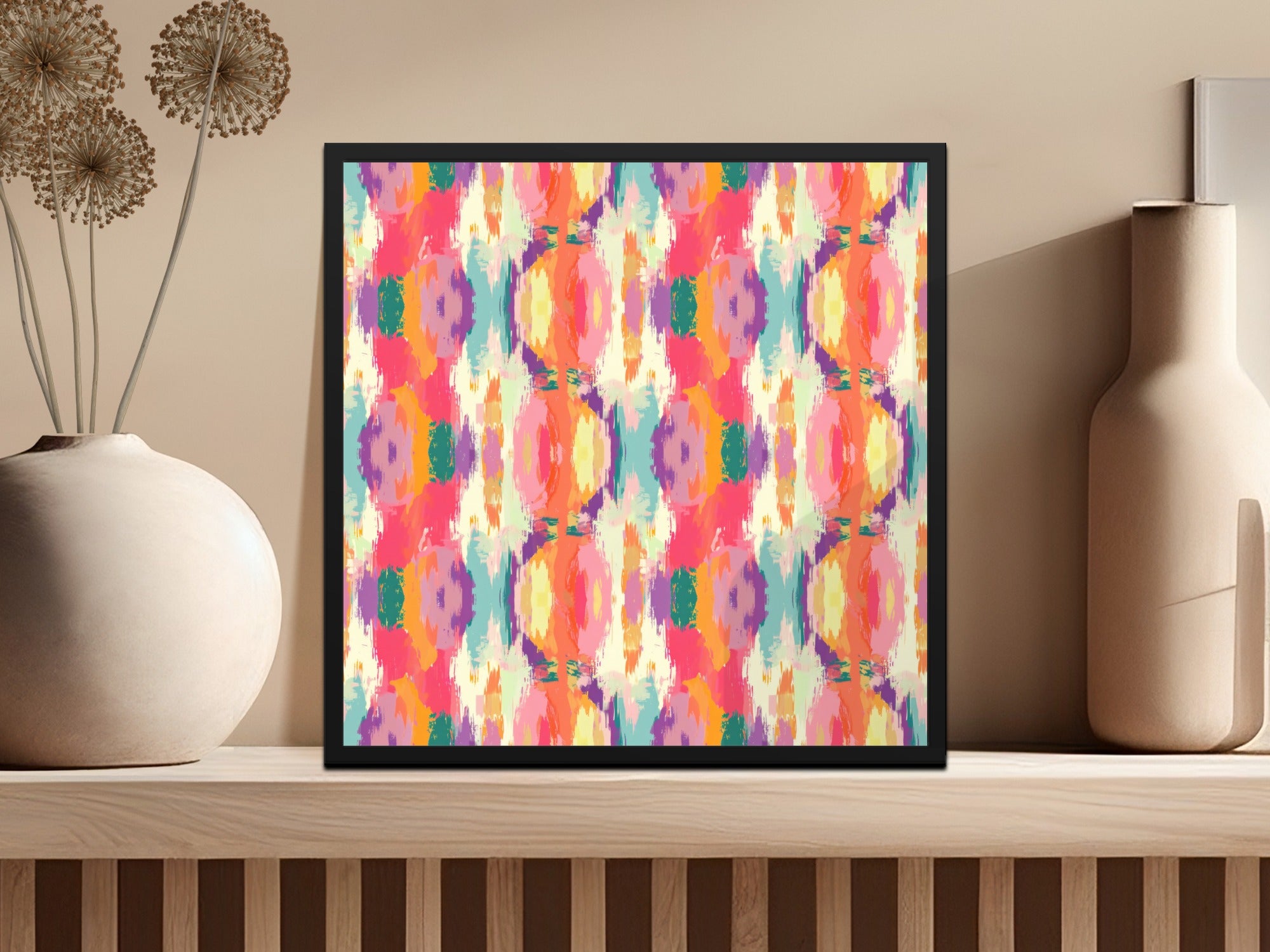 Vibrant Abstract Colorful Modern Art Wall Decor Product