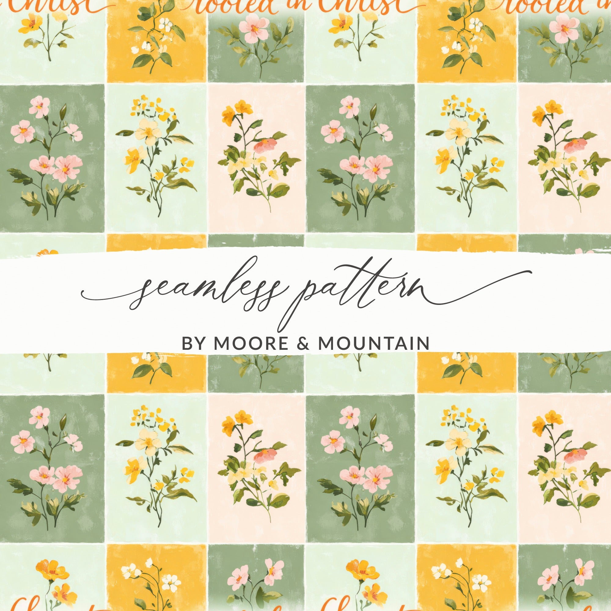 Seamless Floral and Nature Themed Pattern Design