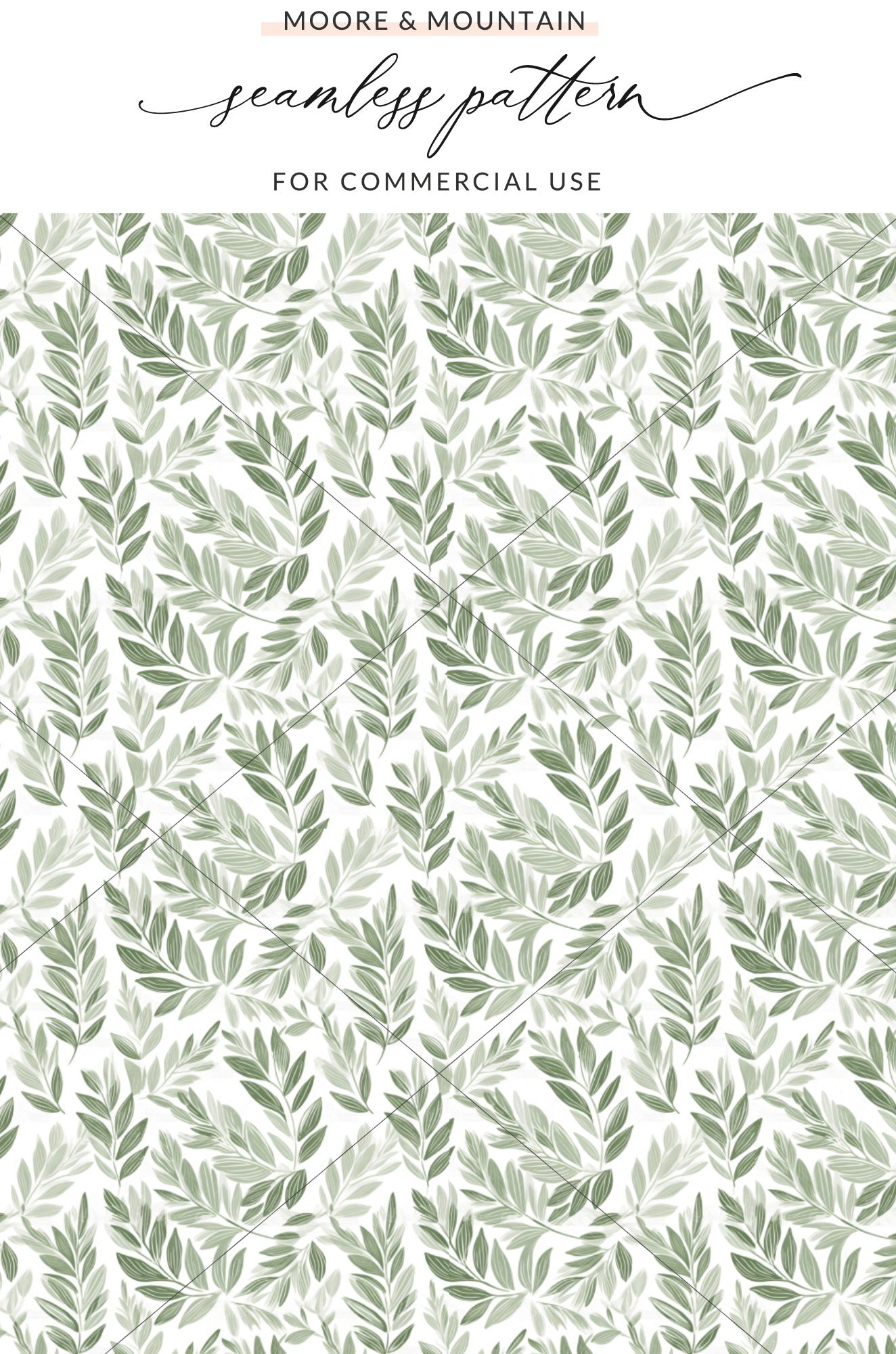 Botanical Seamless Pattern for Commercial Use Product