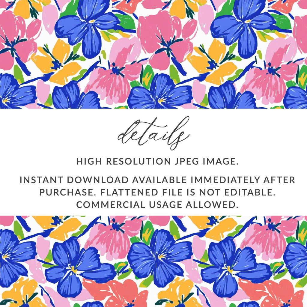 Floral pattern with text "details" and download information.