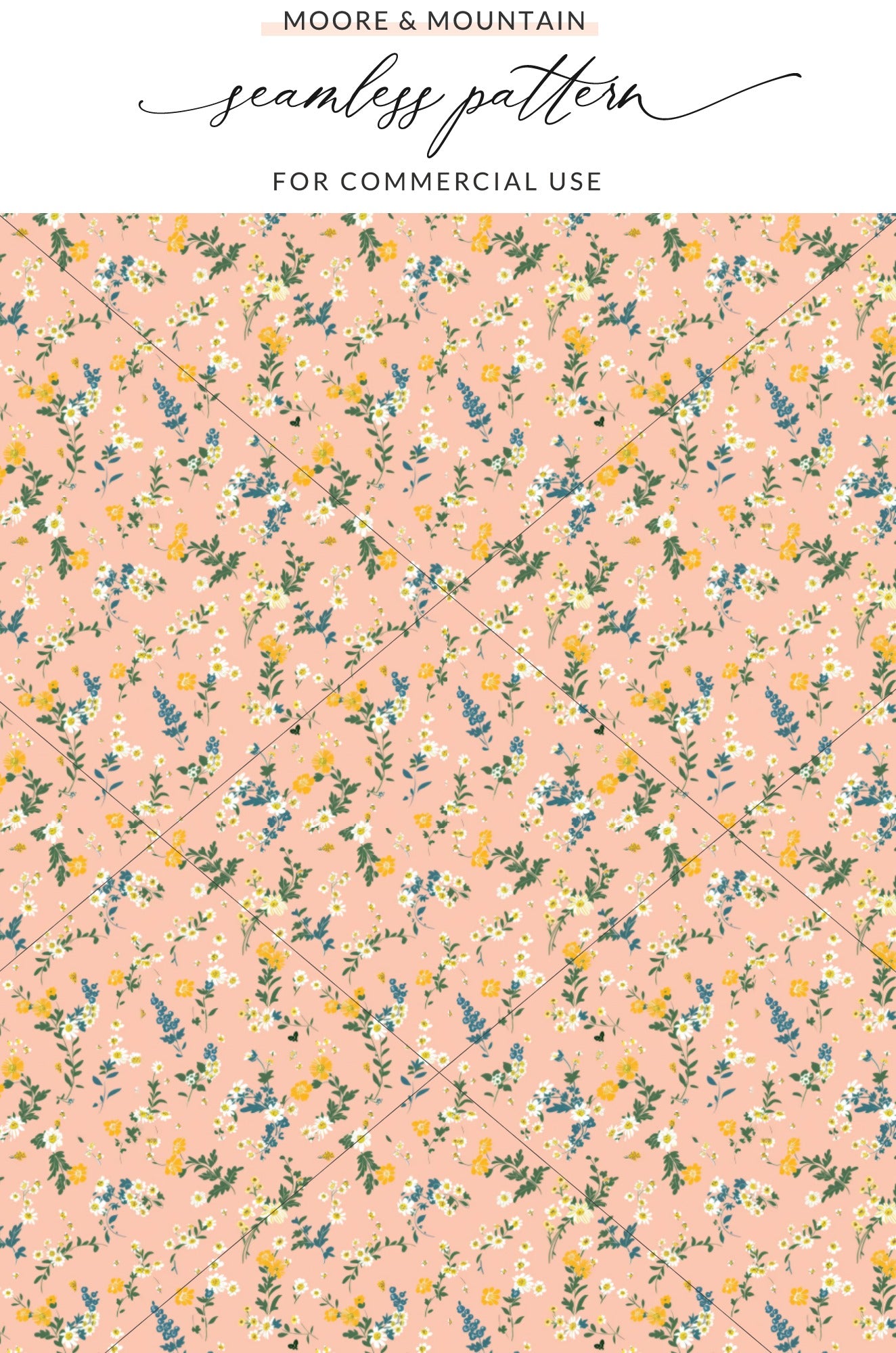 Floral Seamless Pattern for Commercial Use Design