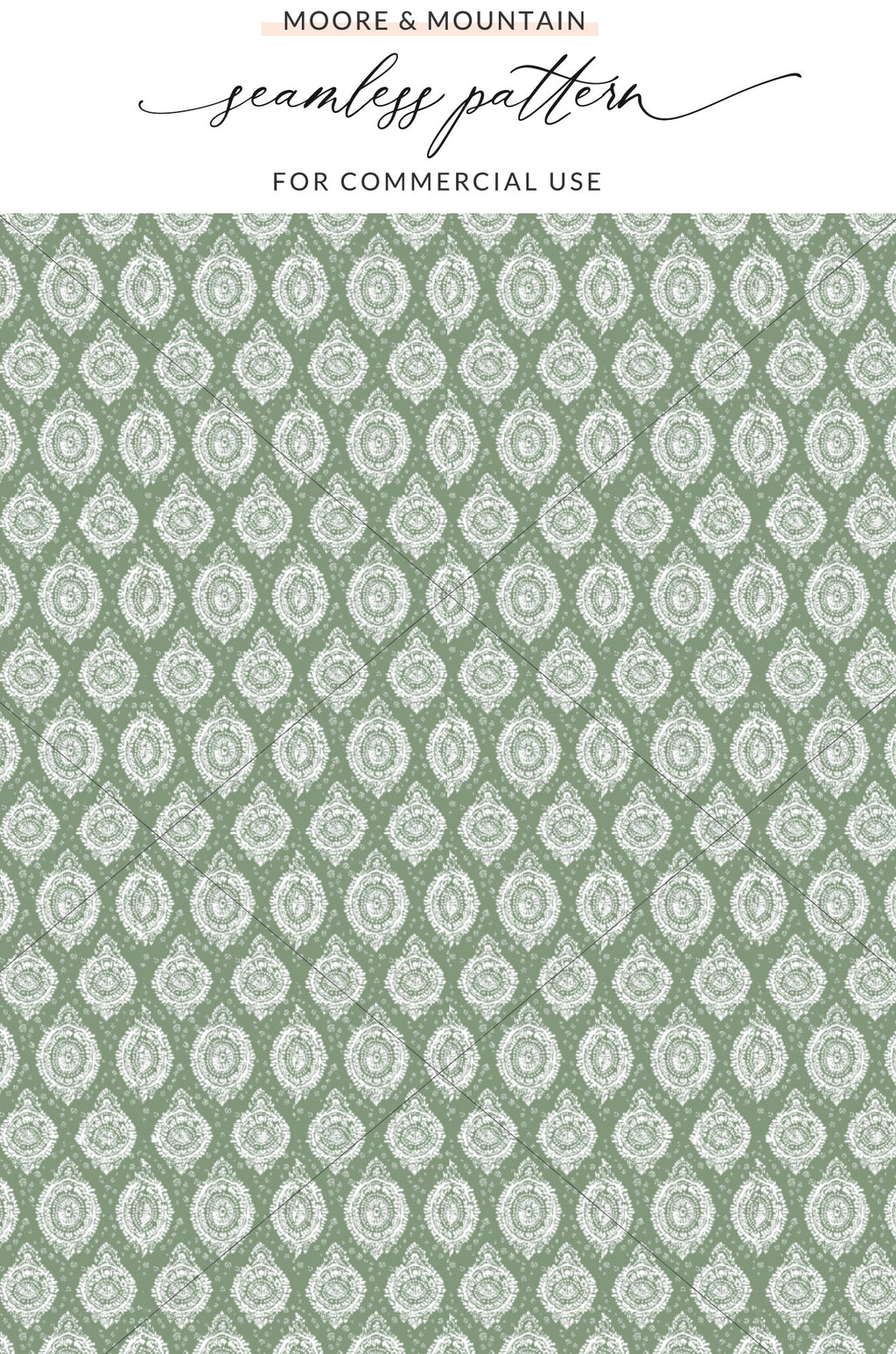 Moore & Mountain Seamless Pattern For Commercial Use