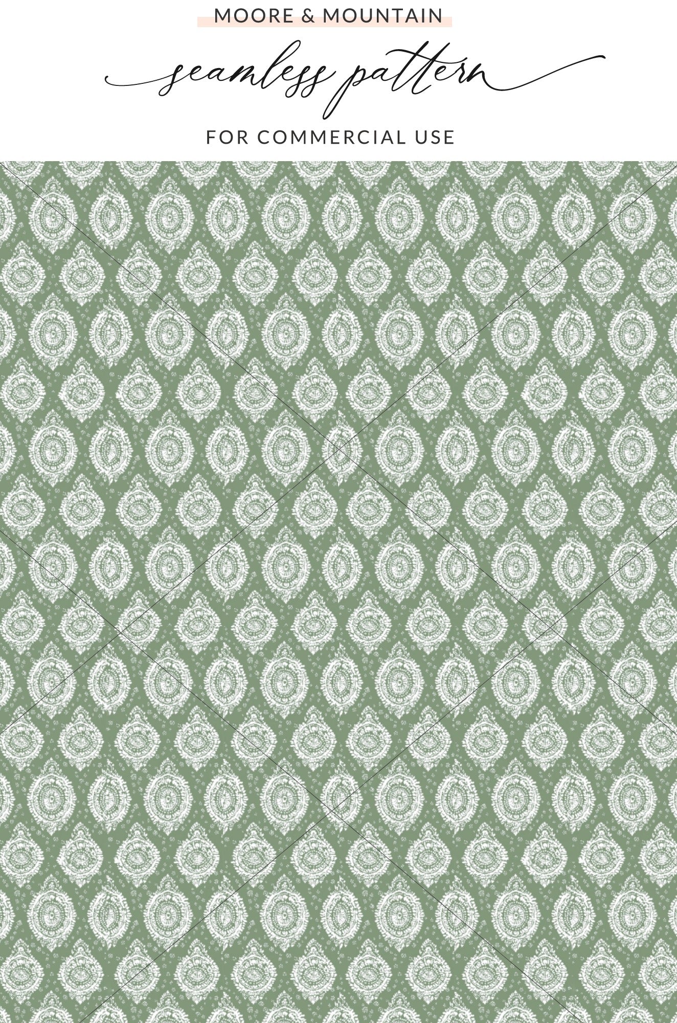 Moore & Mountain Seamless Pattern For Commercial Use