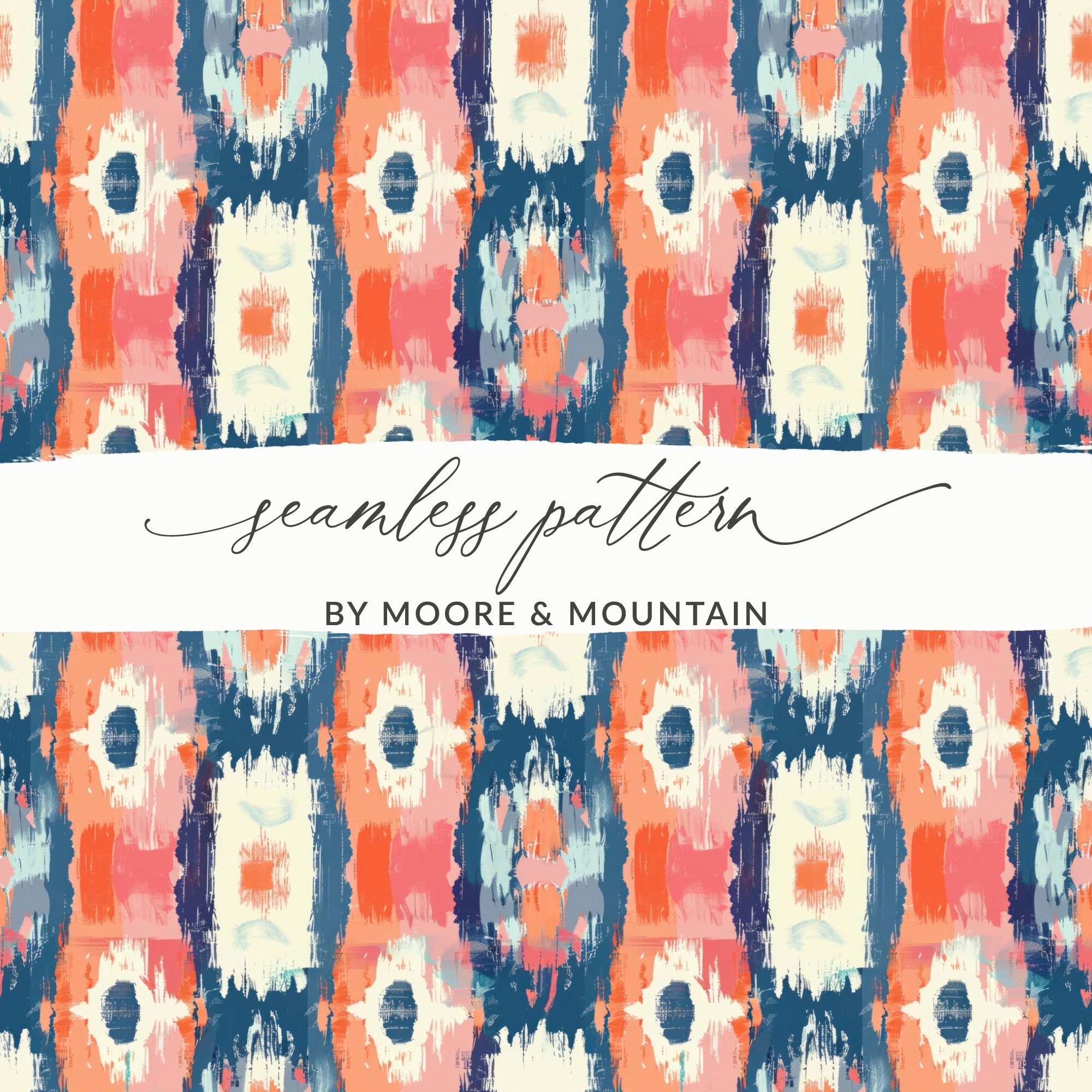 Colorful Abstract Seamless Pattern by Moore & Mountain