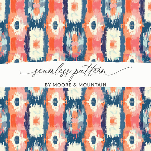 Colorful Abstract Seamless Pattern by Moore & Mountain