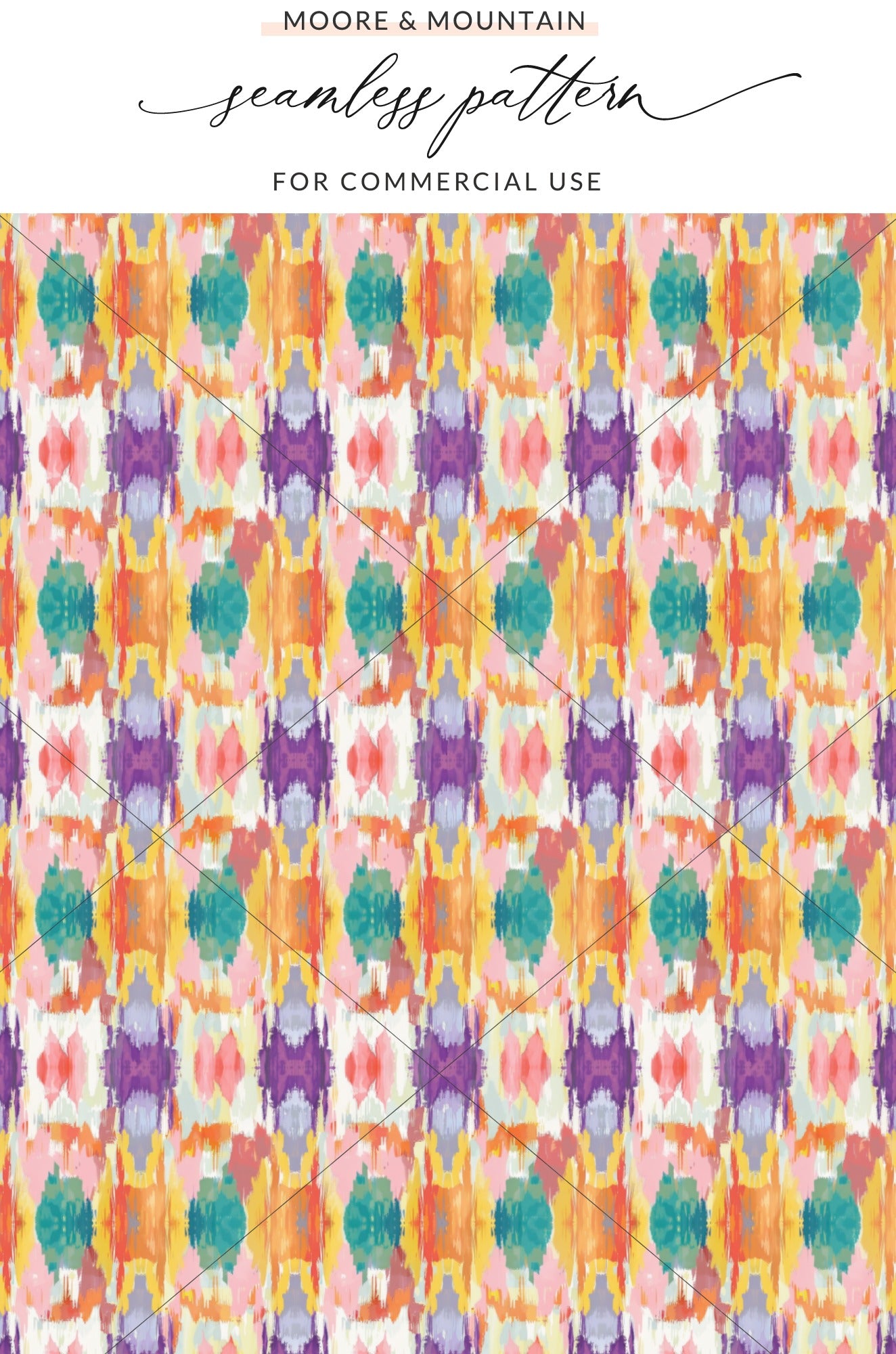 Vibrant Abstract Seamless Pattern for Commercial Use