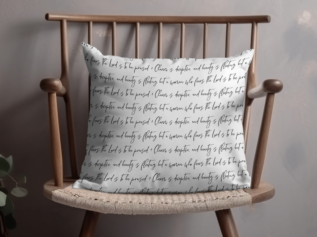 Inspirational Script Decorative Throw Pillow product