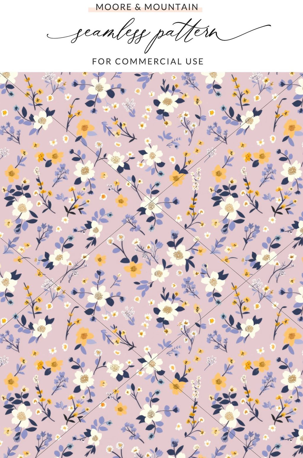Seamless Floral Pattern for Commercial Use