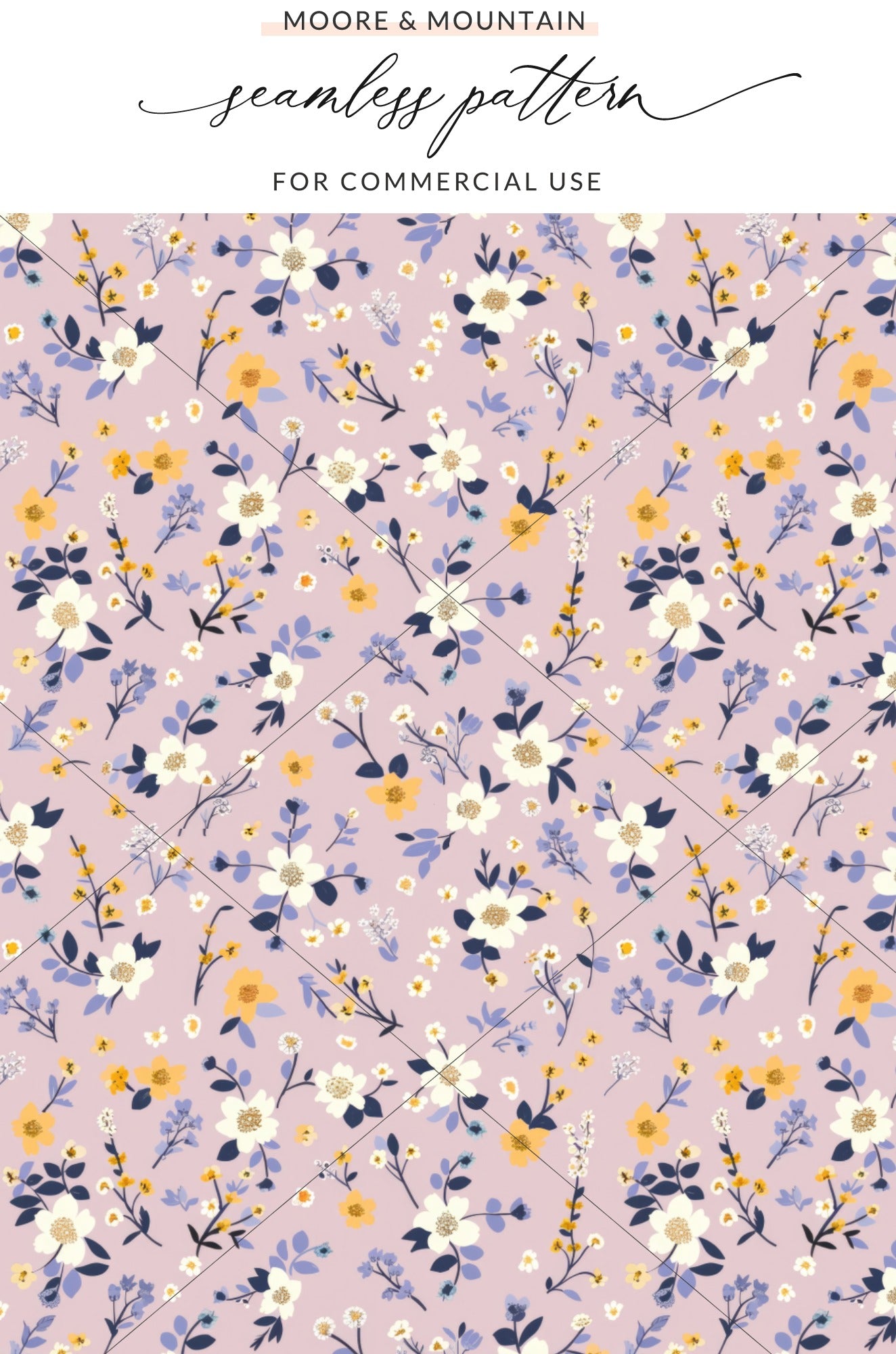 Seamless Floral Pattern for Commercial Use