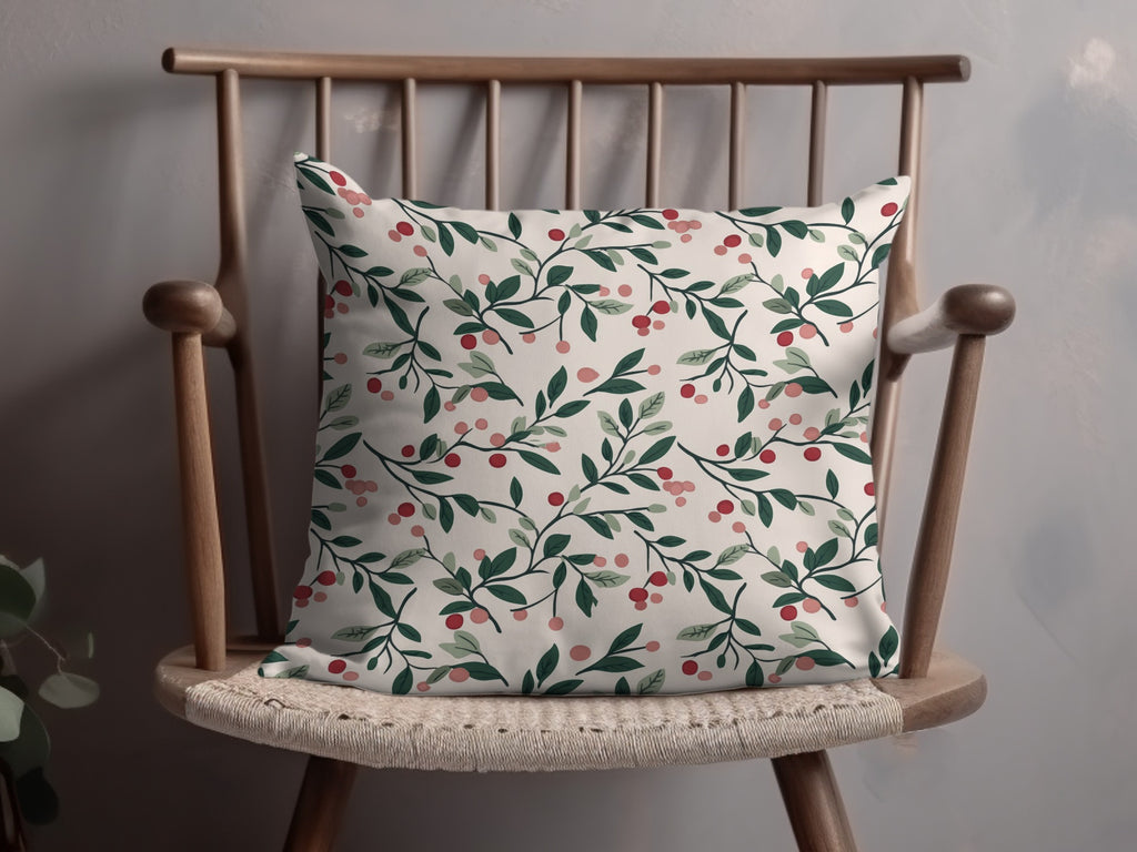 Elegant Floral Patterned Decorative Pillow product