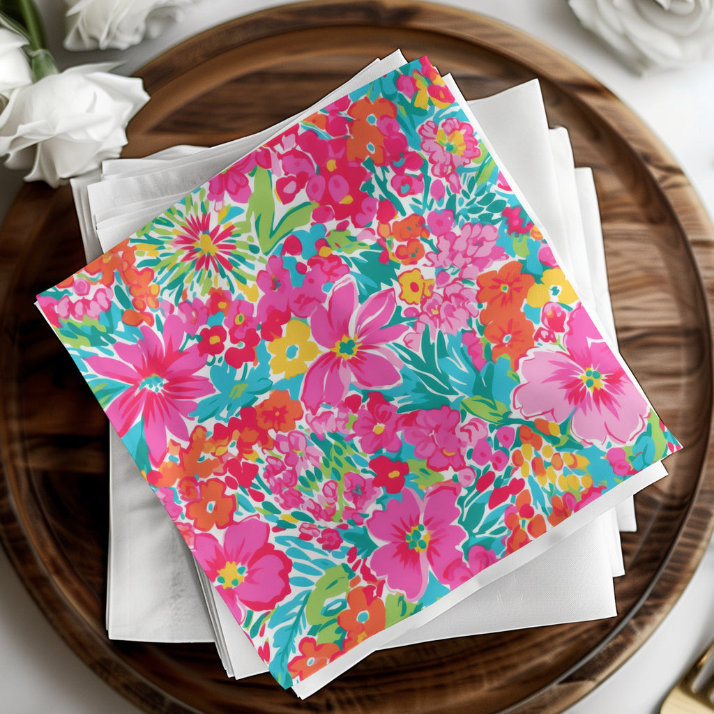 Vibrant Floral Design Table Napkin set for Special Occasions