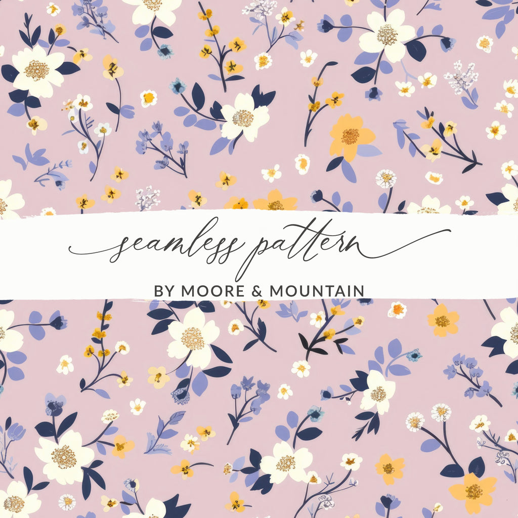 Seamless Pattern by Moore & Mountain for Floral Designs