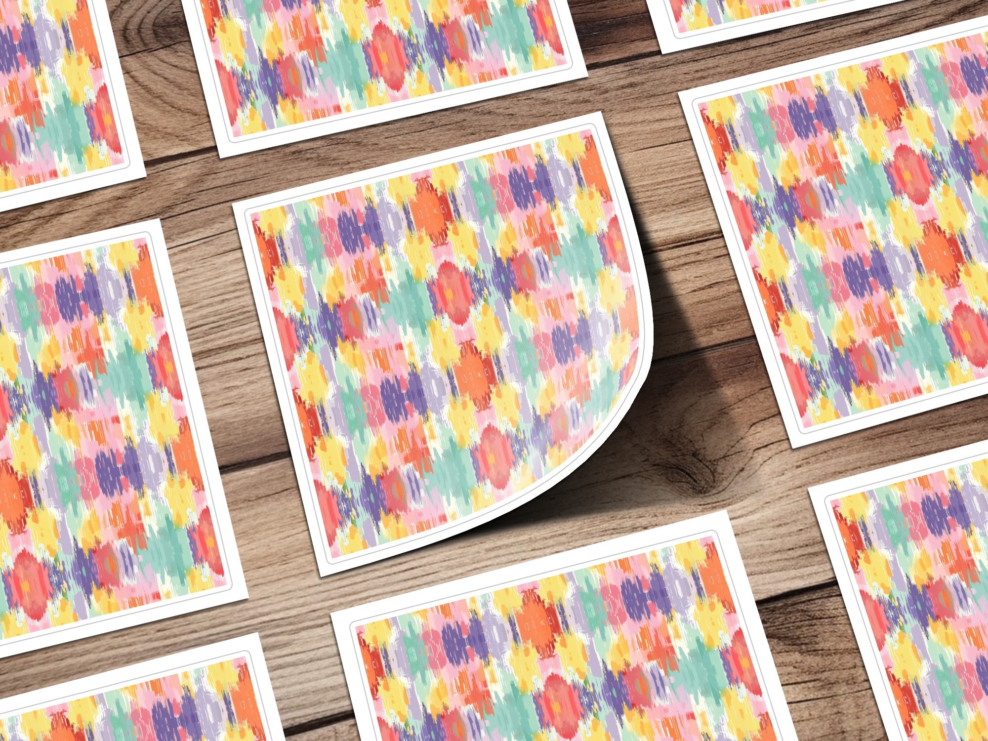 Colorful Abstract Pattern Art Print for Home Decor