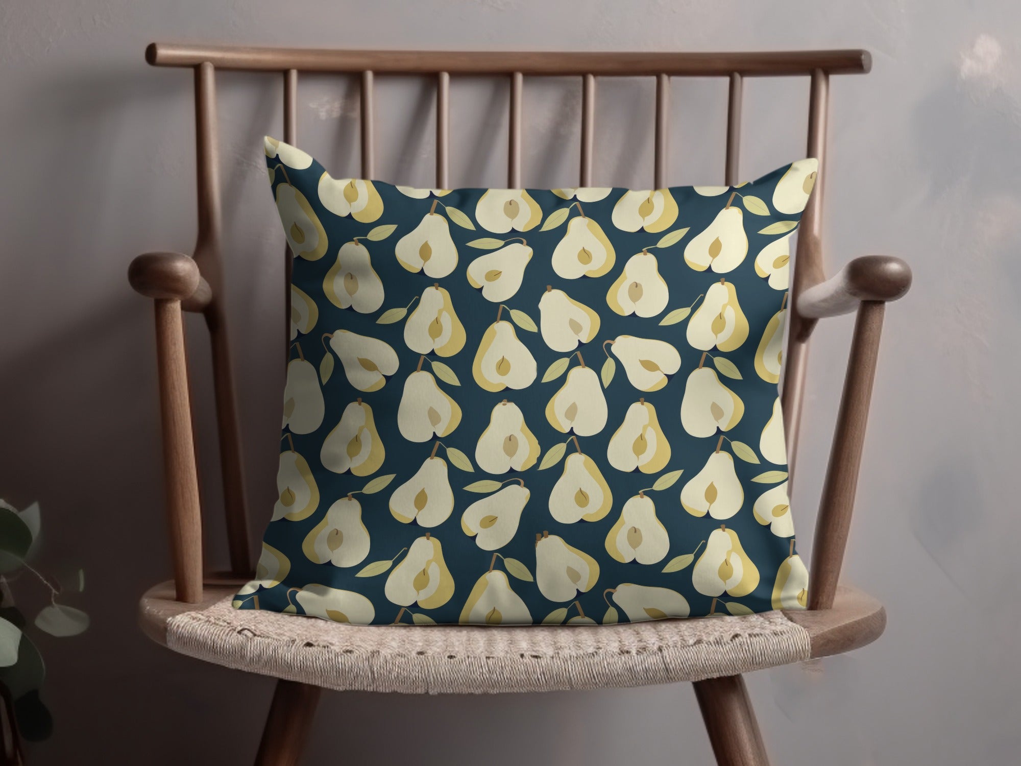 Pear Pattern Decorative Throw Pillow for Home Decor