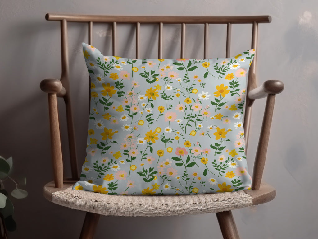 Floral Pattern Decorative Cushion for Home Decor