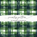 Green Seamless Plaid Pattern by Moore and Mountain