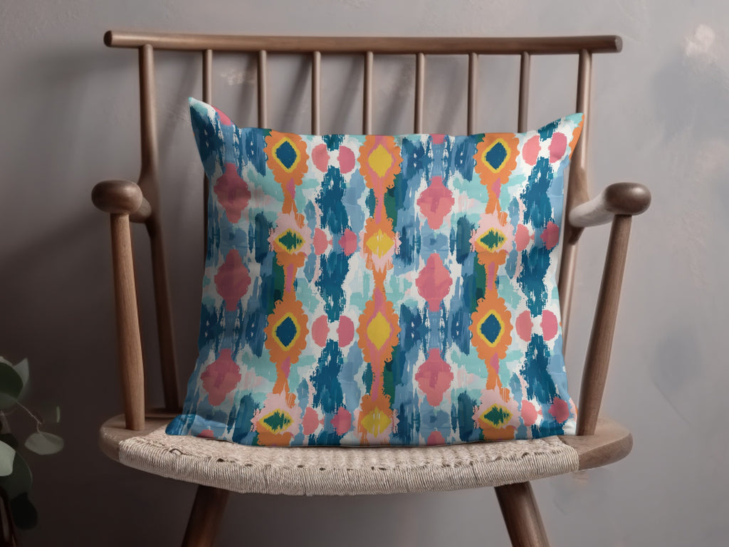 Vibrant Abstract Pattern Throw Pillow for Stylish Decor