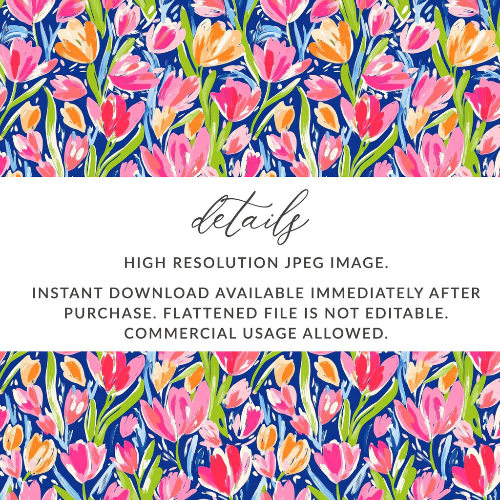 Colorful Floral High-Resolution Instant Download JPEG